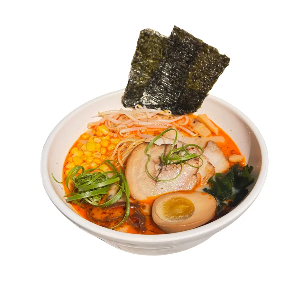 Ikimono-Ramen-Japanese-Restaurant-Mala-Spicy-Shoyu-Ramen-Portland Mala spicy shoyu ramen at Ikimono Ramen Japanese Restaurant in Portland