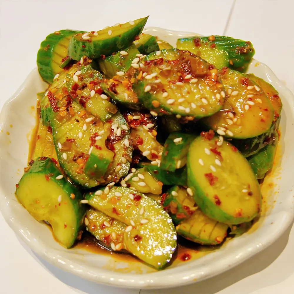 Ikimono-Ramen-Japanese-Restaurant-Spicy-Cucumber-Salad-Portland Spicy cucumber salad at Ikimono Ramen Japanese Restaurant in Portland