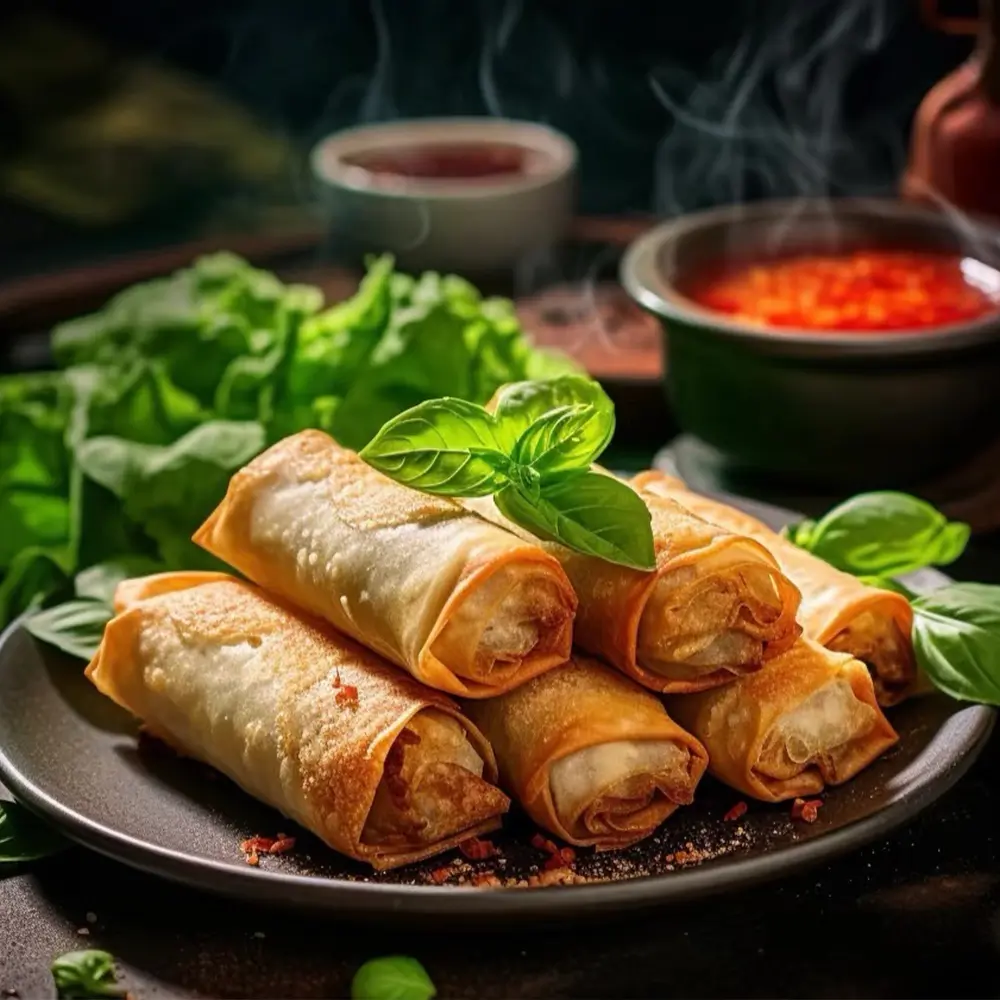 Ikimono-Ramen-Japanese-Restaurant-Spring-Roll-Portland Spring roll at Ikimono Ramen Japanese Restaurant in Portland